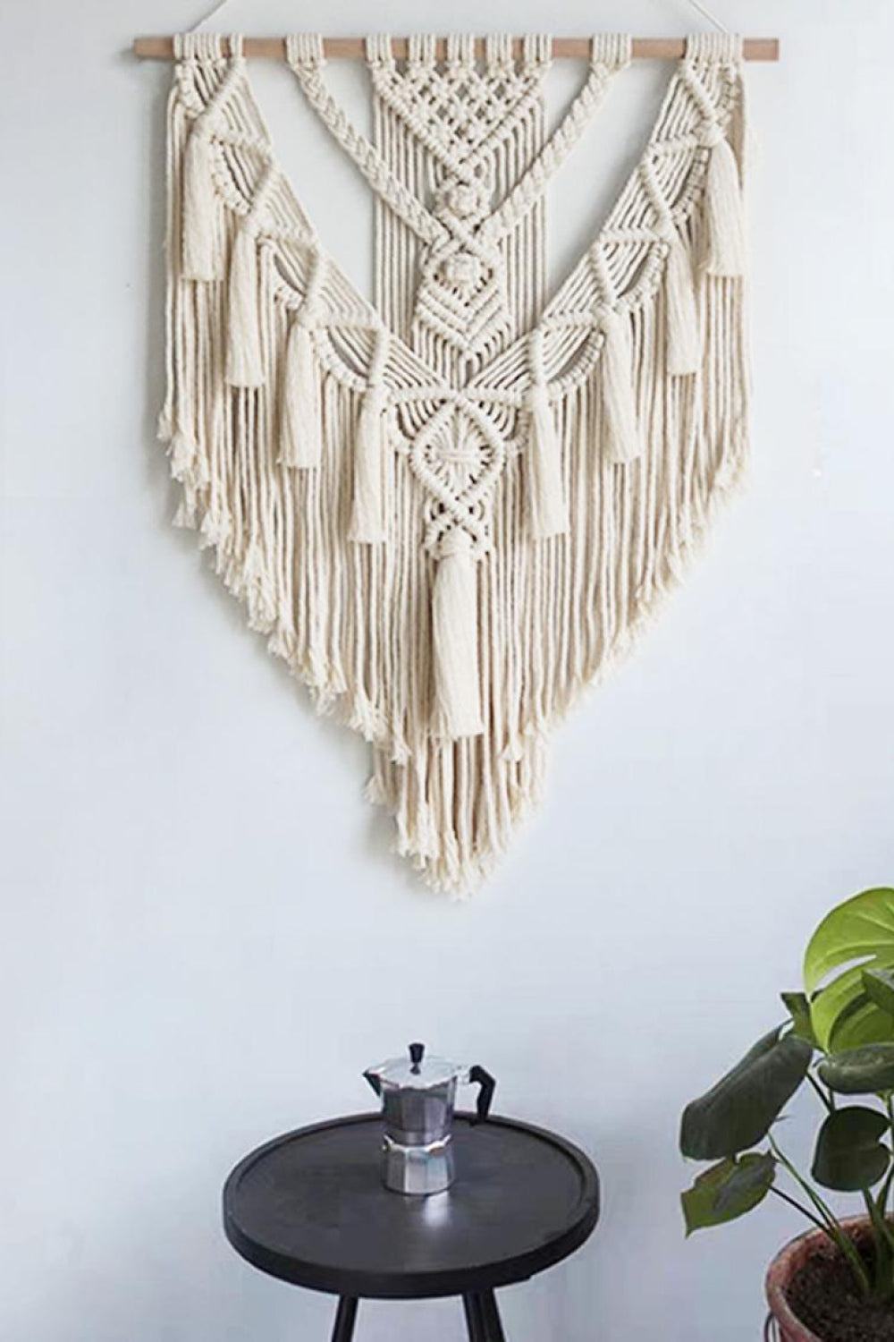 Macrame Fringe Wall Hanging Decor