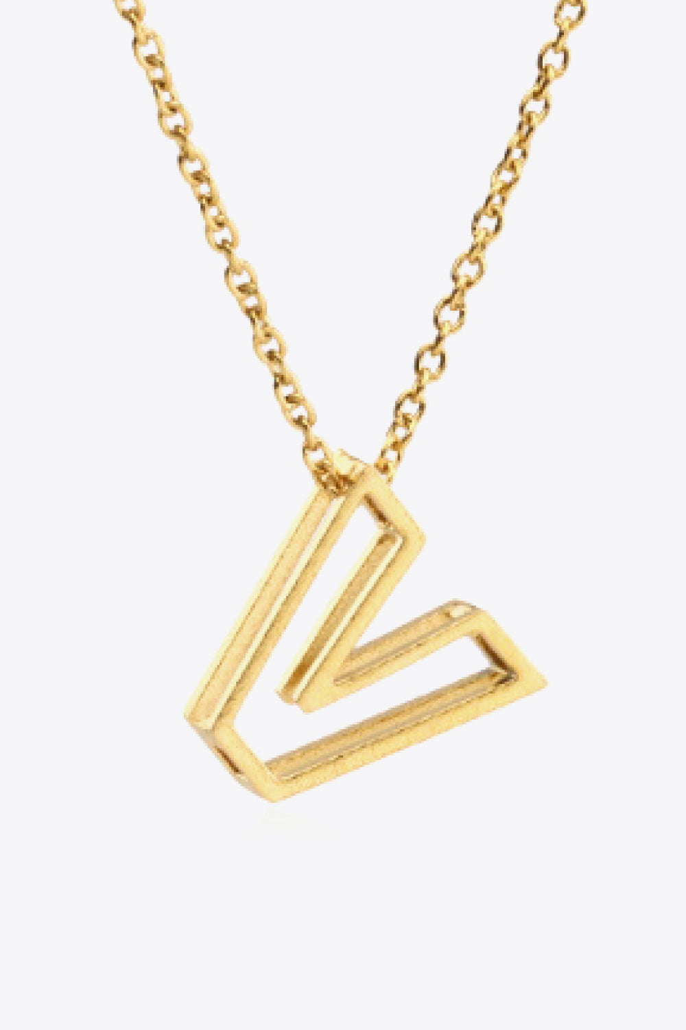 U to Z Letter Pendant Necklace