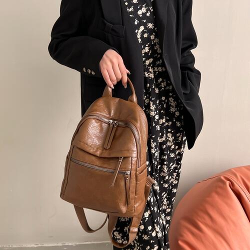 PU Leather Backpack