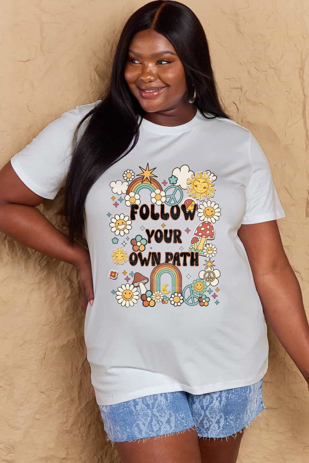 Simply Love Full Size FOLLOW YOUR OWN PATH Graphic T-Shirt