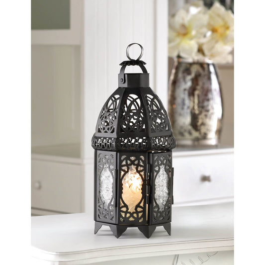 Black Lattice Lantern 