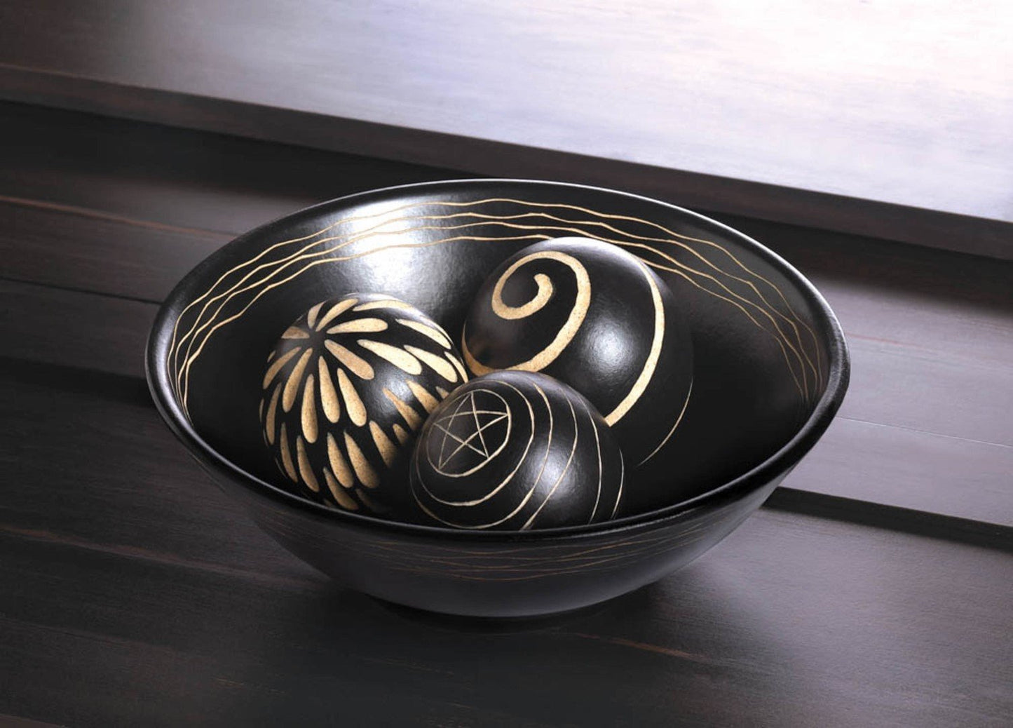 Artisan Deco Bowl And Balls 