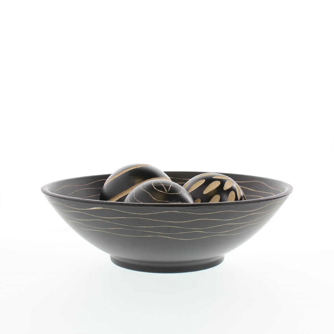 Artisan Deco Bowl And Balls 