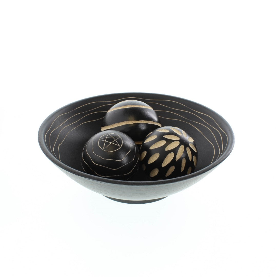 Artisan Deco Bowl And Balls 