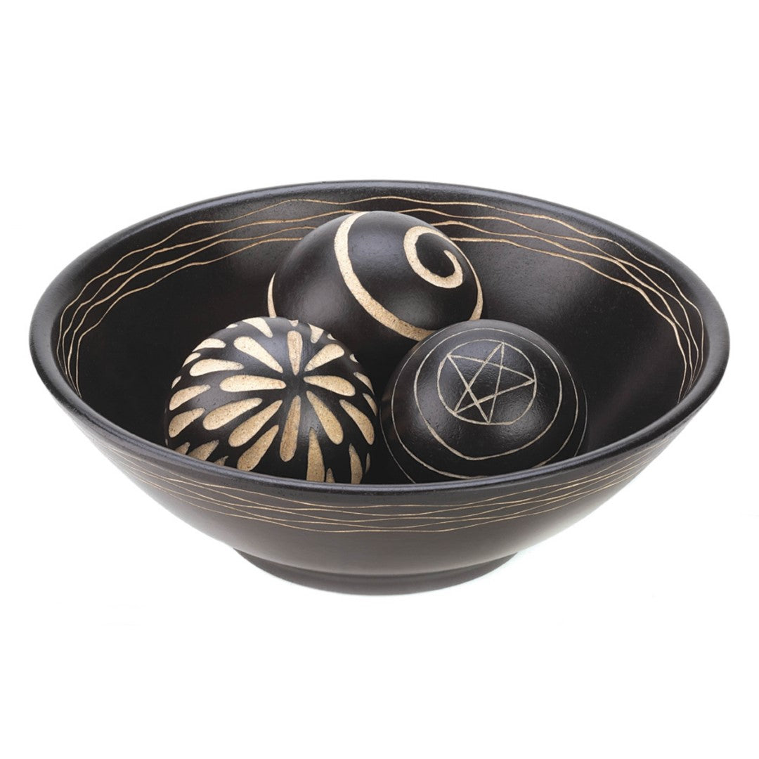 Artisan Deco Bowl And Balls 