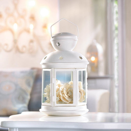 White Colonial Candle Lamp 