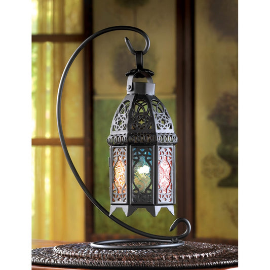 Rainbow Moroccan Lantern Stand 