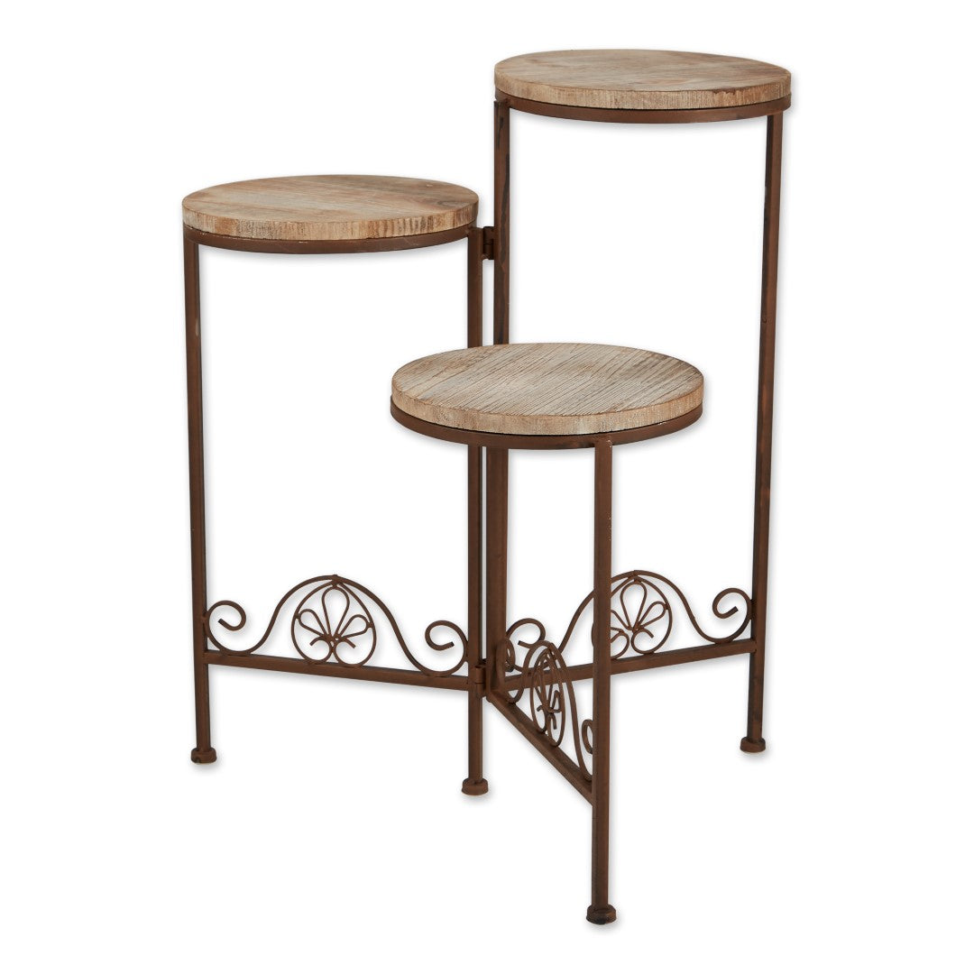 Rustic Triple Planter Stand 