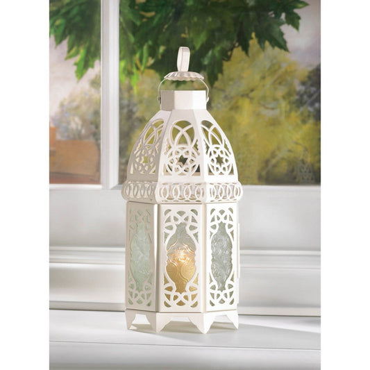 White Lattice Lantern 