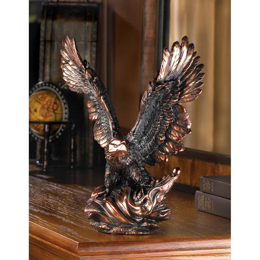 Eagle In Flight Statue 