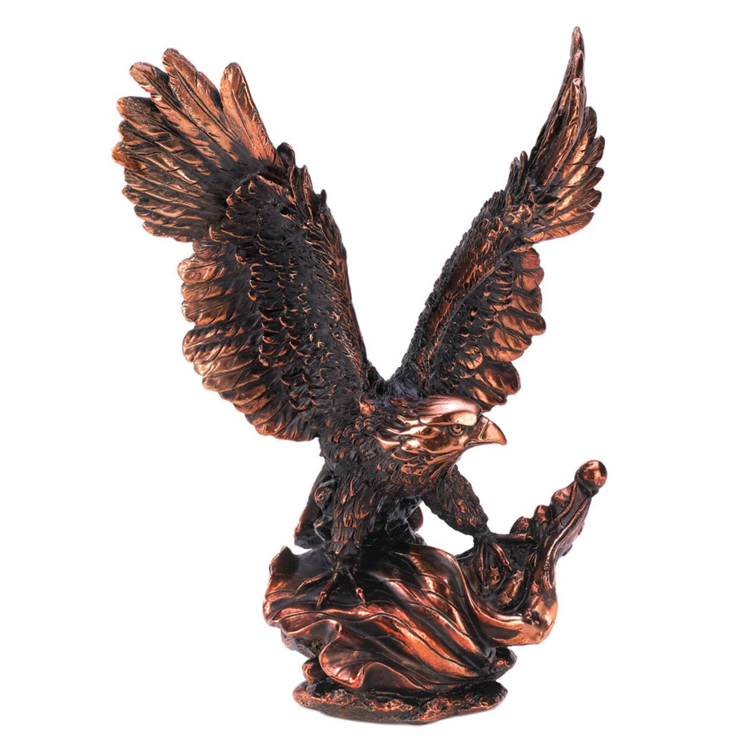 Eagle In Flight Statue 