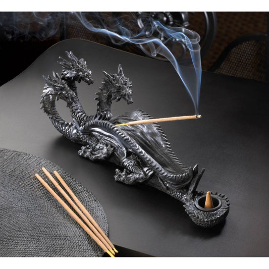 Triple-Head Dragon Incense Burner 