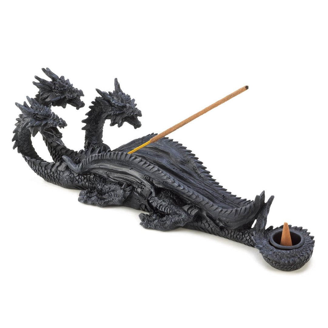 Triple-Head Dragon Incense Burner 