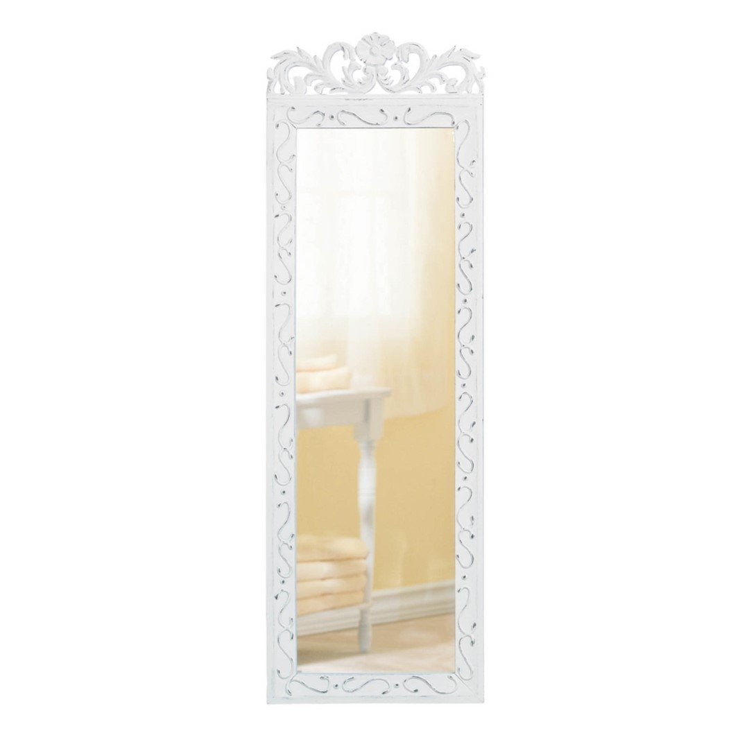 Elegant White Wall Mirror 