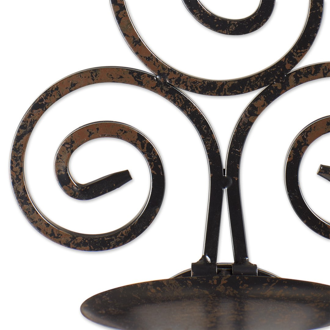 Scrollwork Candle Sconces 