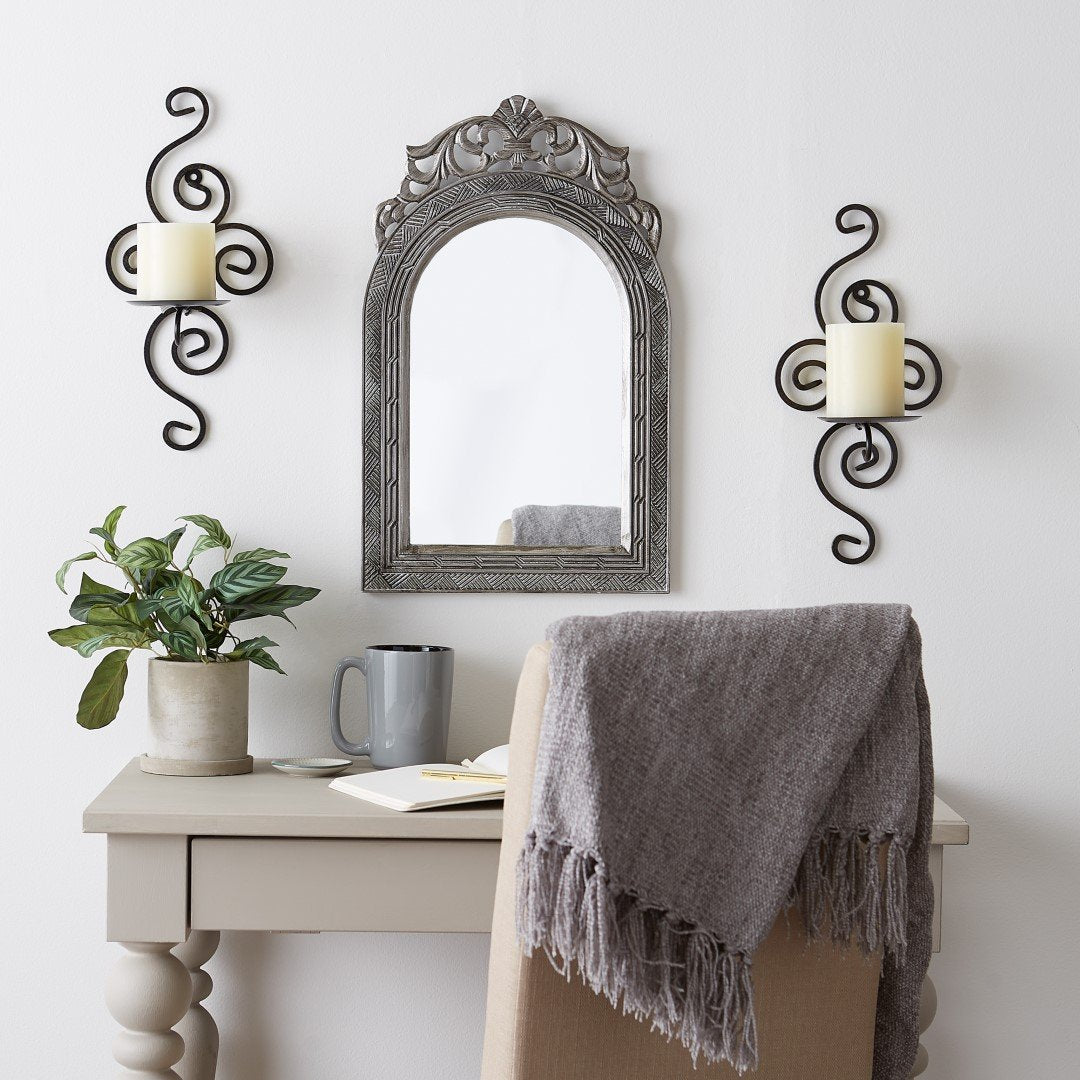 Scrollwork Candle Sconces 