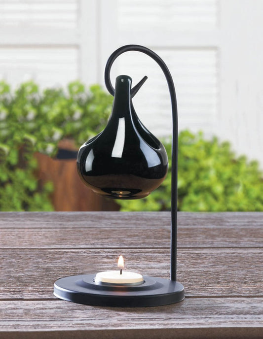 Black Tear Drop Oil Warmer 