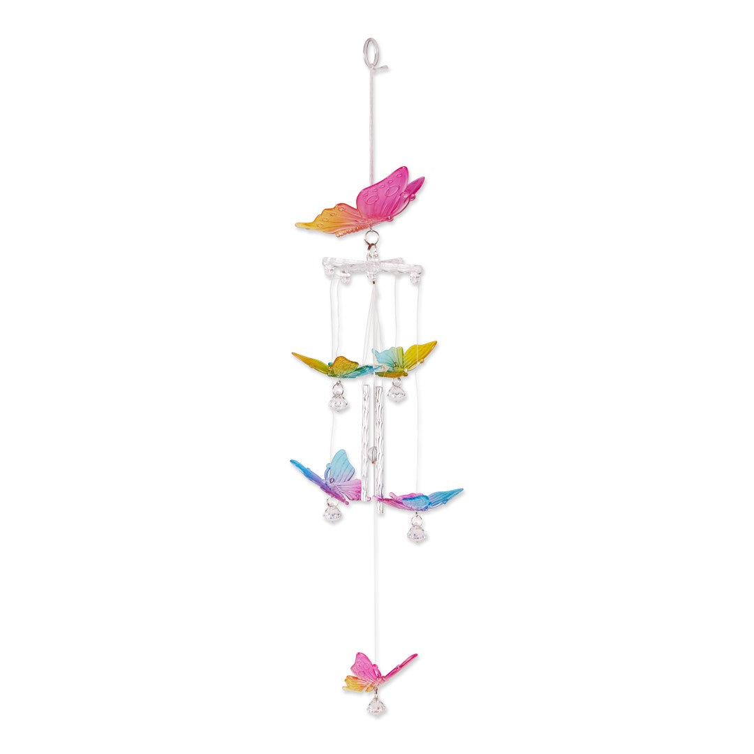 Rainbow Butterfly Wind Chimes 