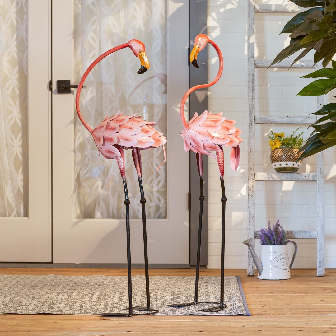 Flamboyant Flamingo Garden Stakes 