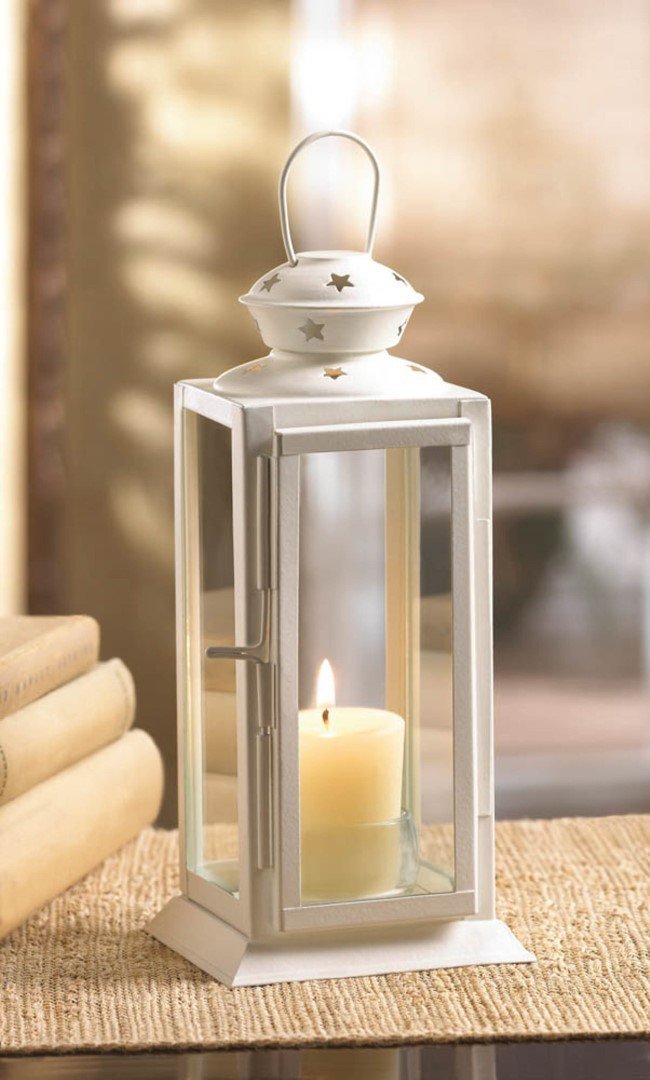 Starlight White Candle Lantern 