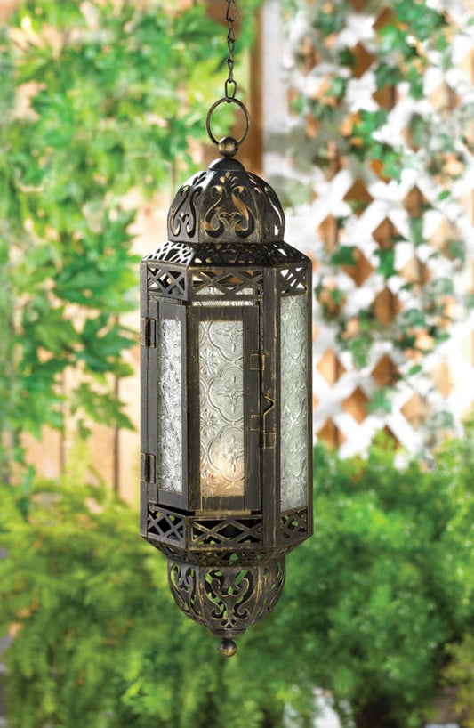 Victorian Hanging Candle Lantern 