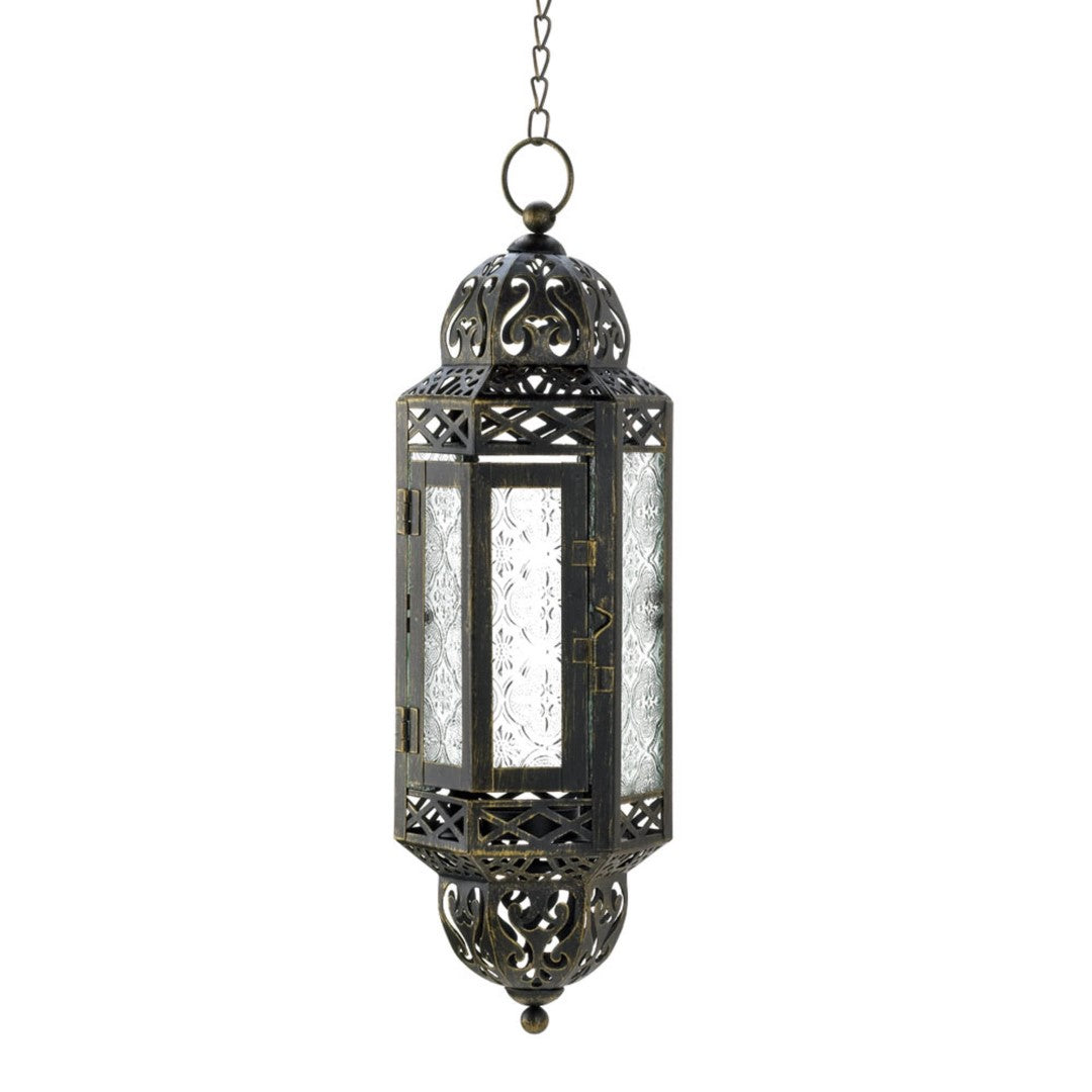 Victorian Hanging Candle Lantern 