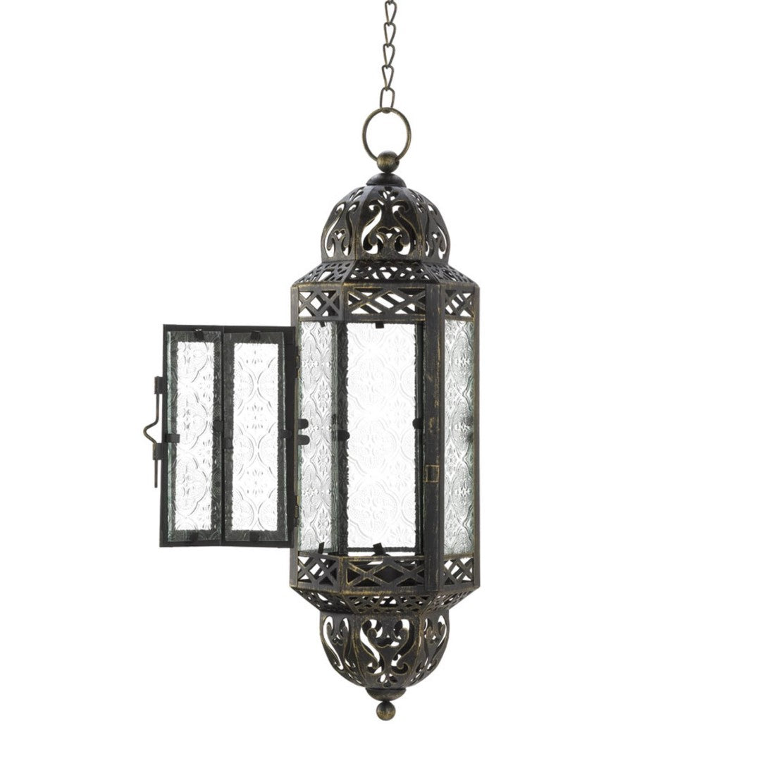 Victorian Hanging Candle Lantern 