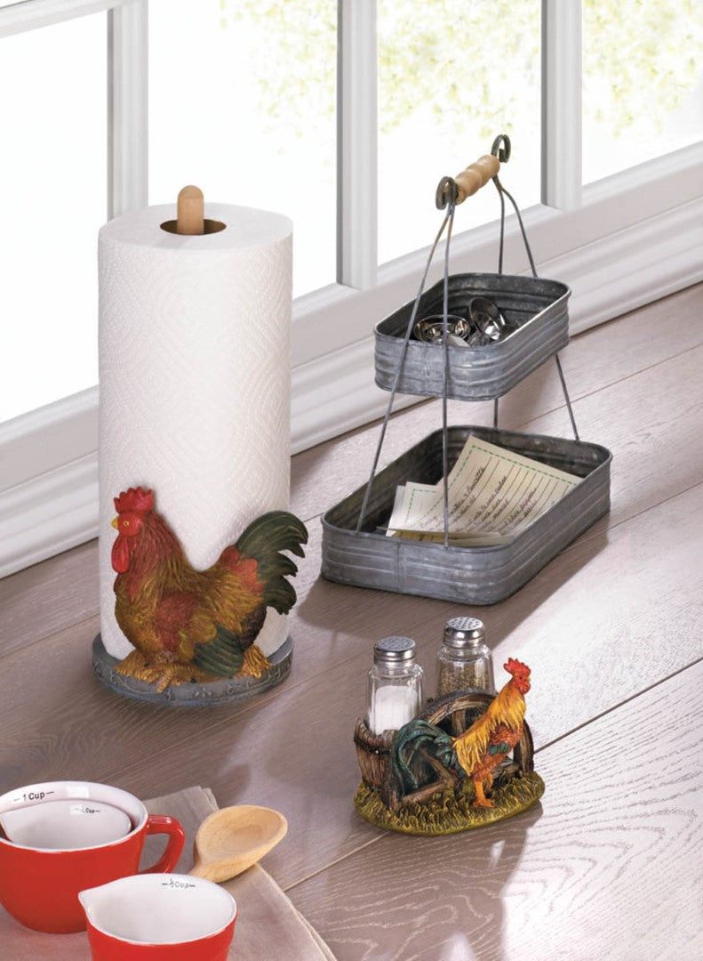 Country Rooster Paper Towel Holder 