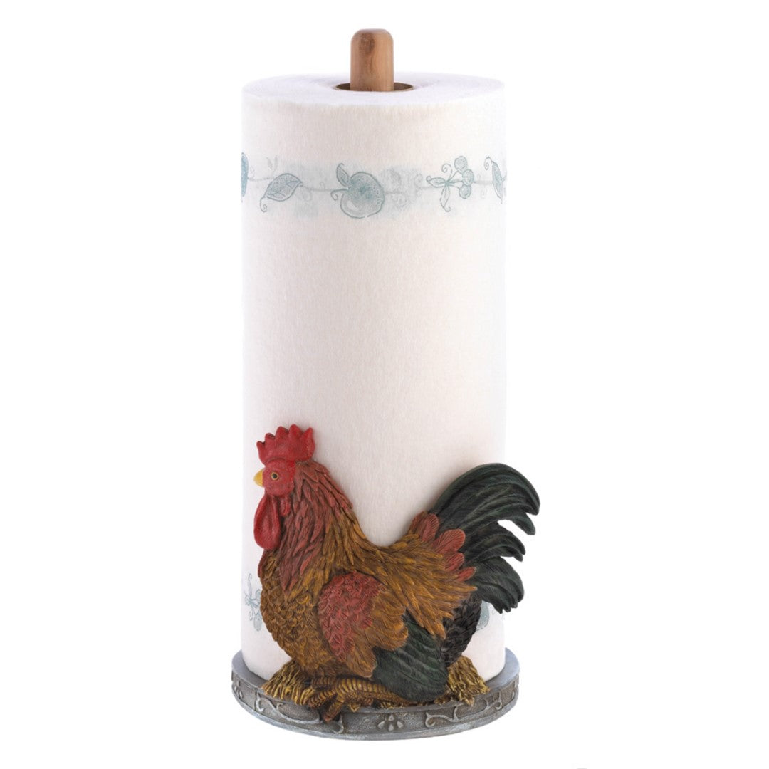 Country Rooster Paper Towel Holder 