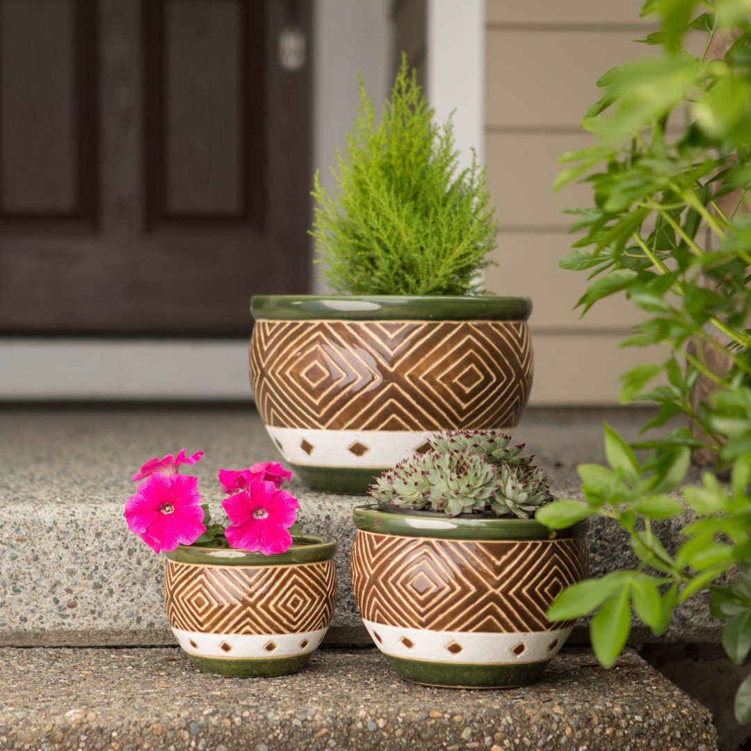 Jade Planter Trio 