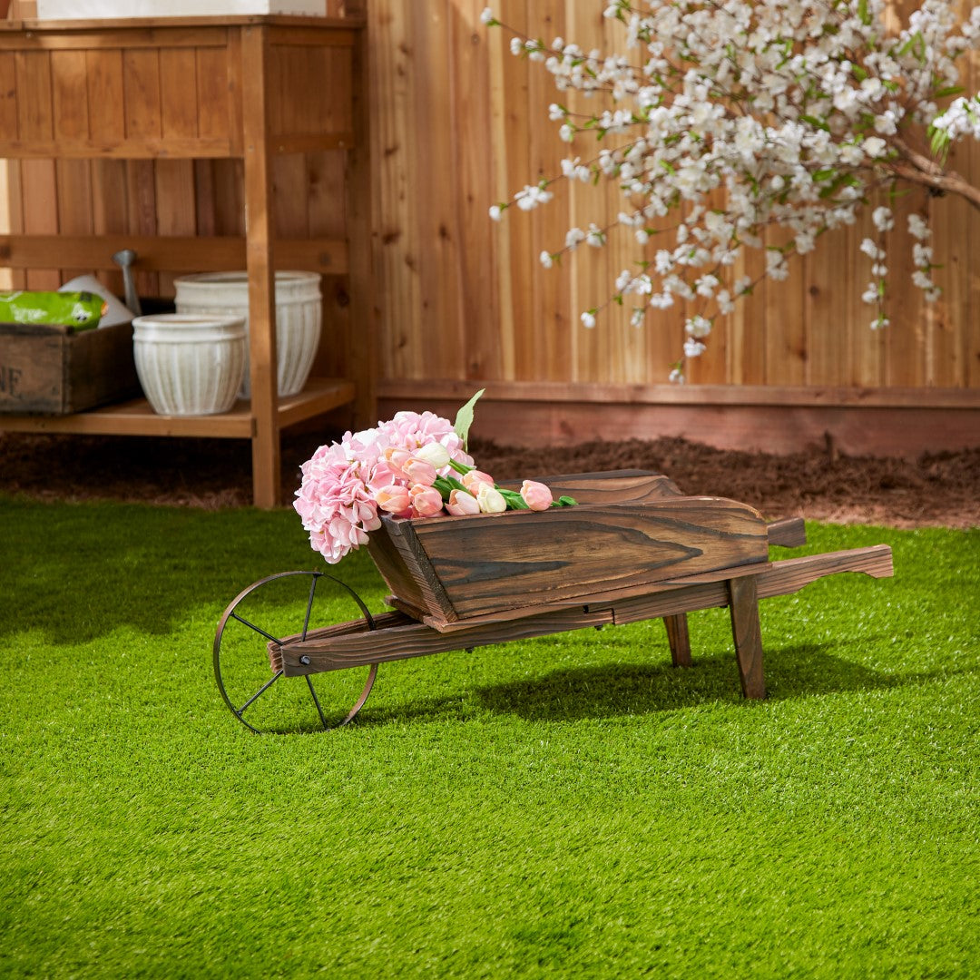 Country Flower Cart Planter 