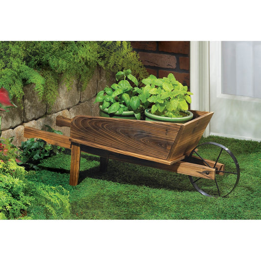 Country Flower Cart Planter 