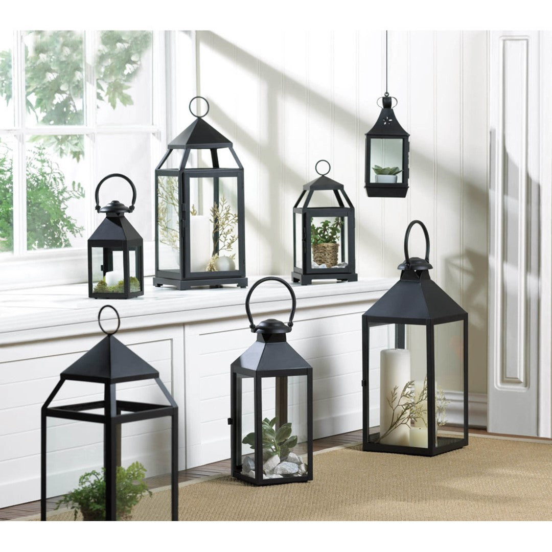 Black Revere Medium Candle Lantern 