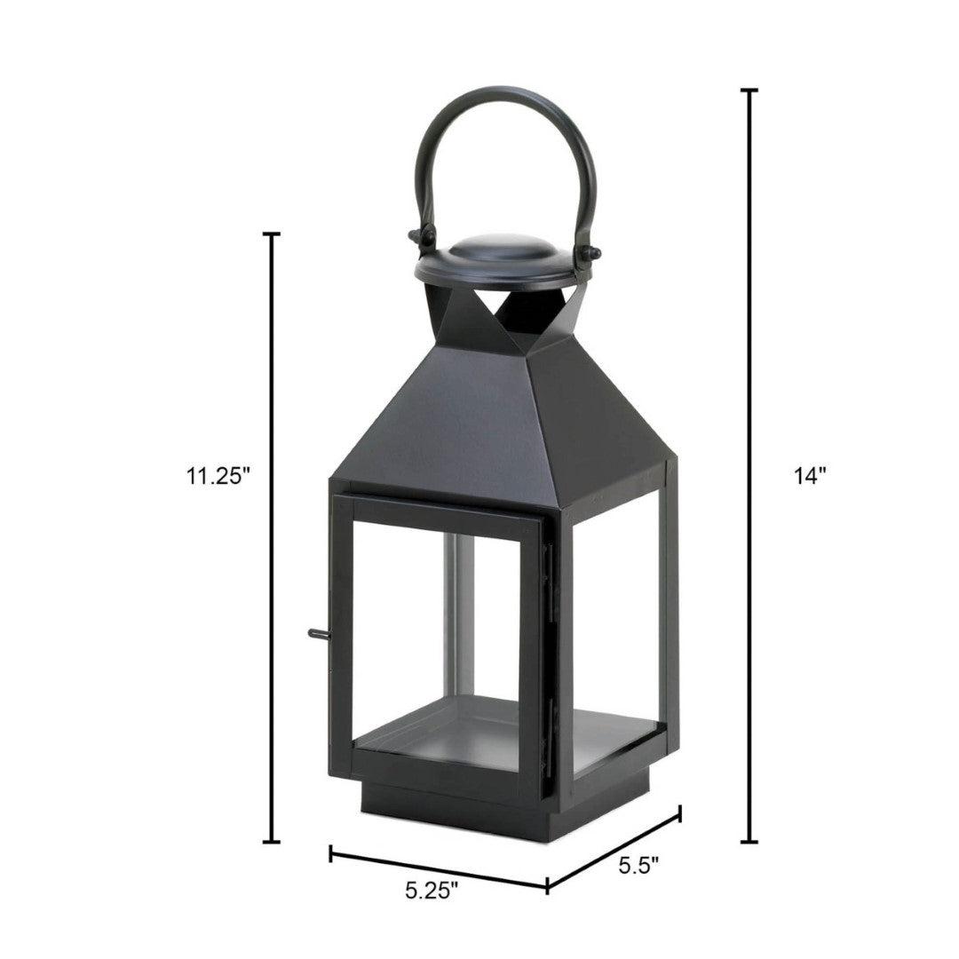 Black Revere Medium Candle Lantern 