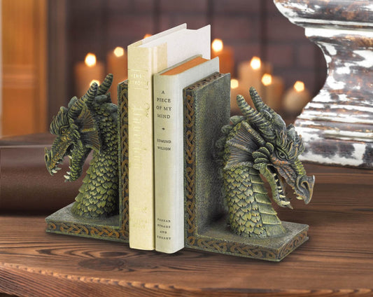 Fierce Dragon Bookends 