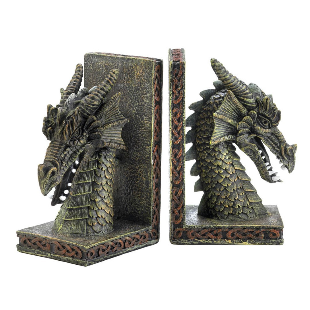 Fierce Dragon Bookends 