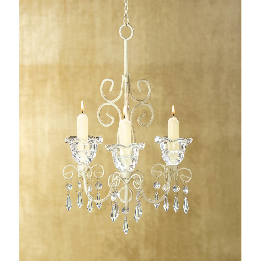 Shabby Elegance Scrollwork Chandelier 