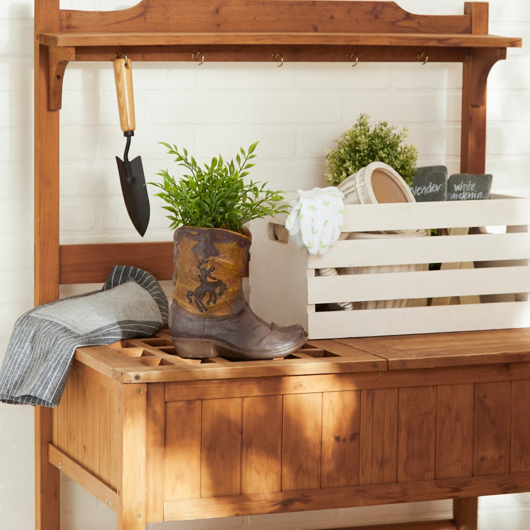 Cowboy Boots Planter 