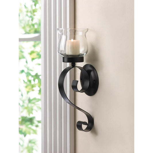 Scrolling Candle Sconce 