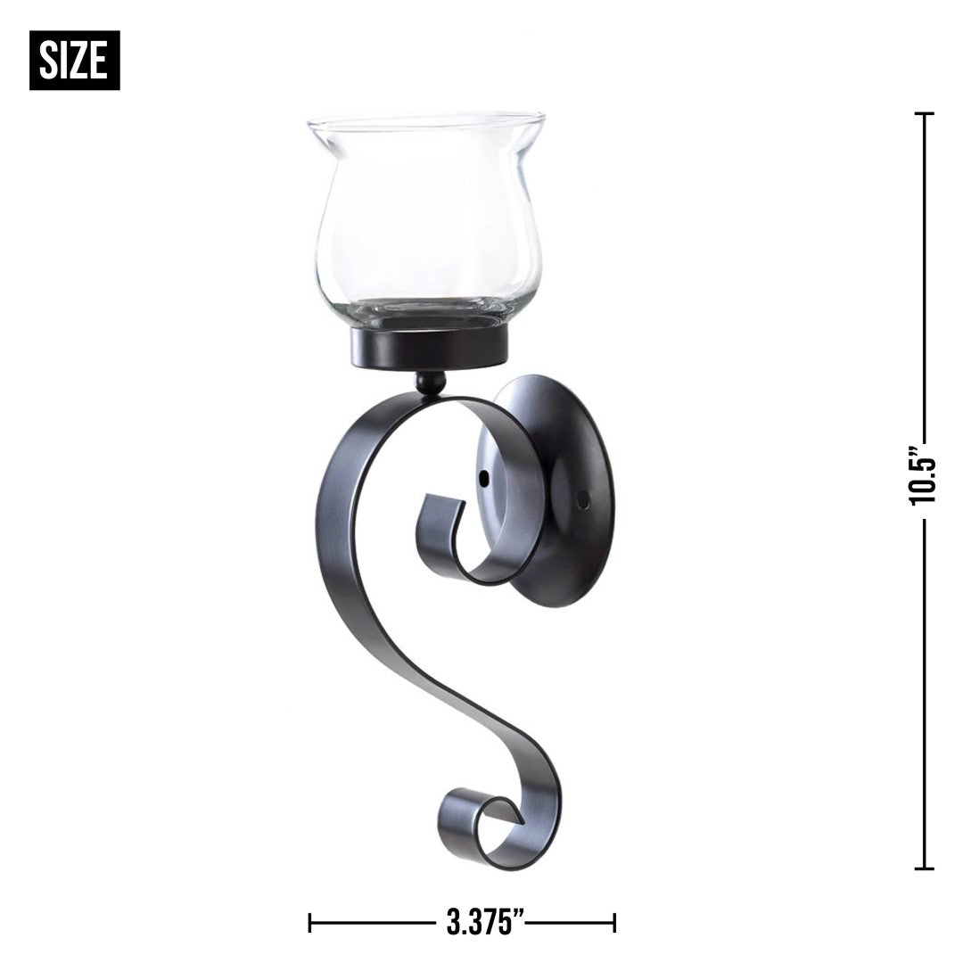 Scrolling Candle Sconce 