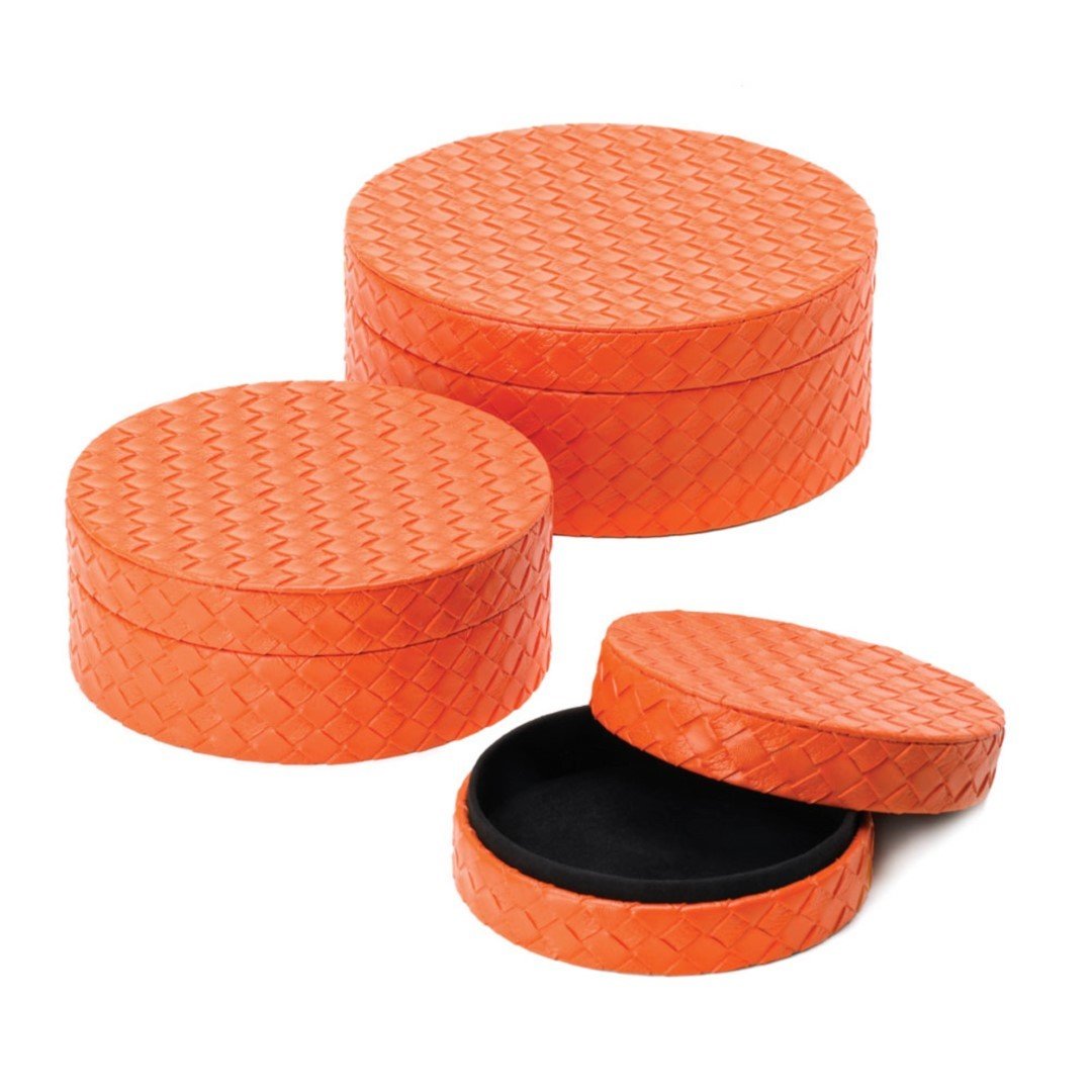 Orange Keepsake Box Trio 