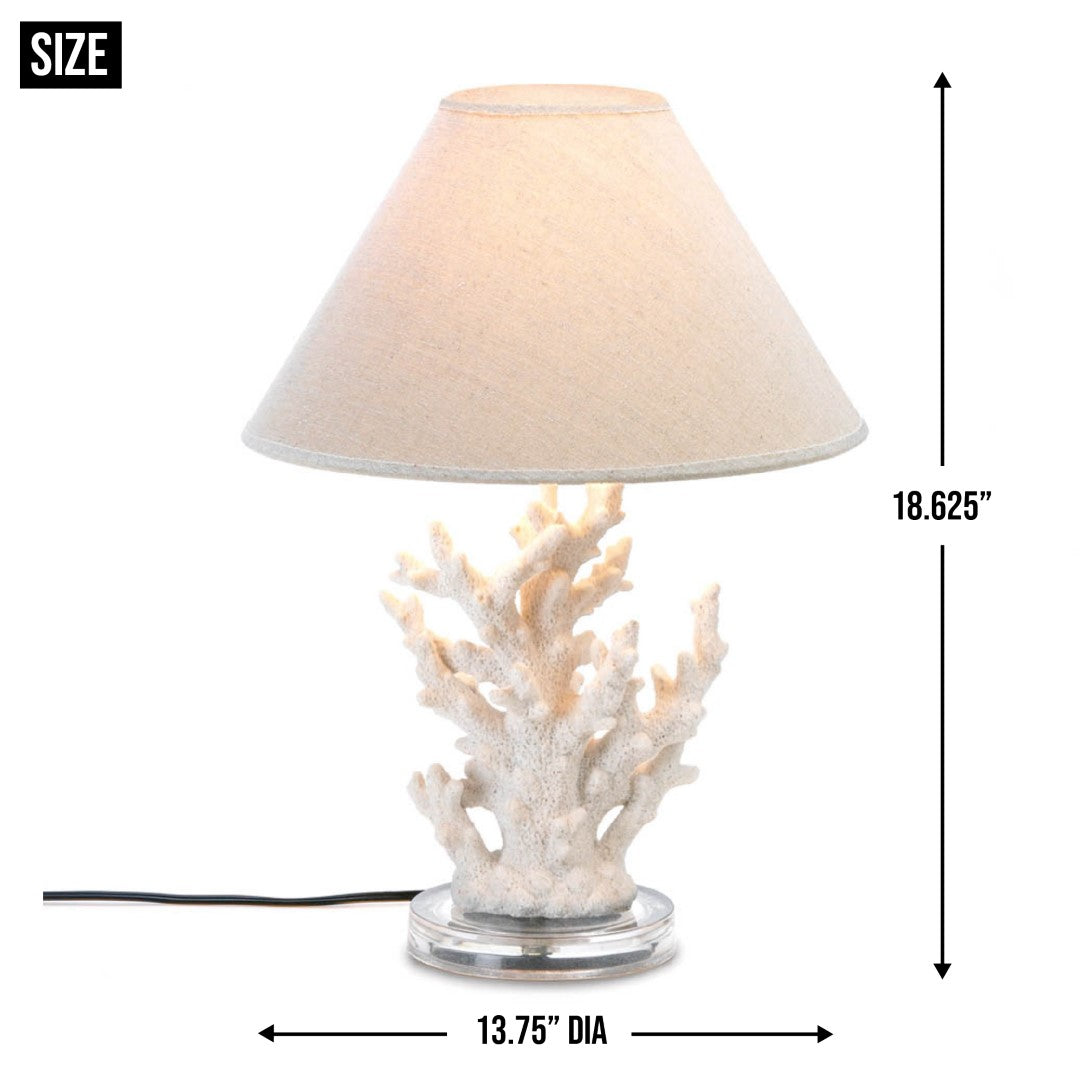 White Coral Table Lamp 