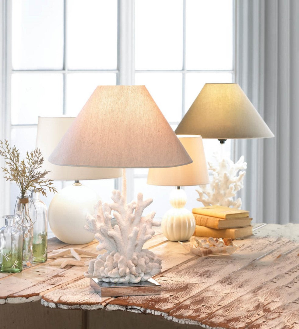 White Coral Table Lamp 