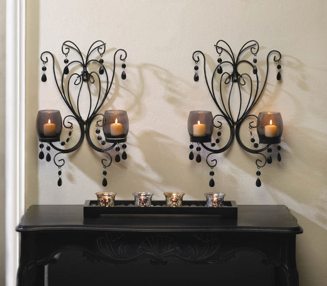 Midnight Elegance Wall Sconces 