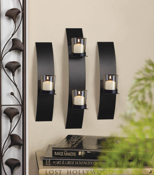 Contemporary Wall Sconce Trio 