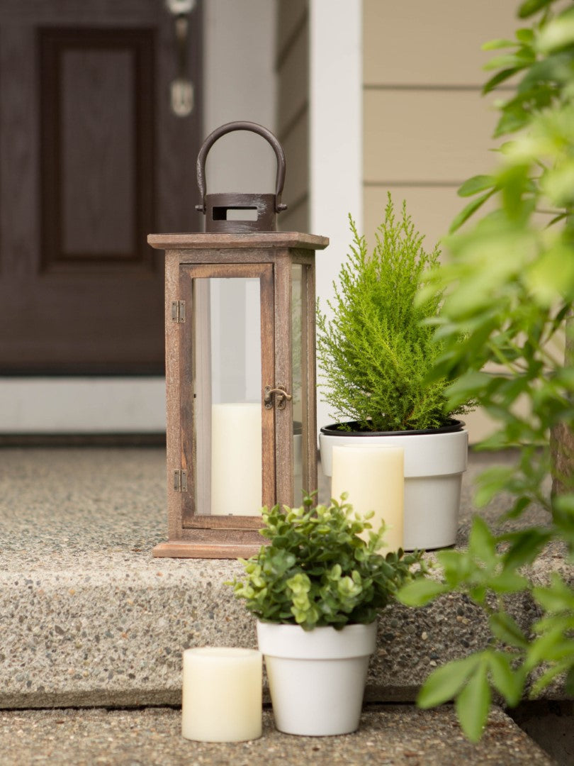 Lodge Wooden Lantern 