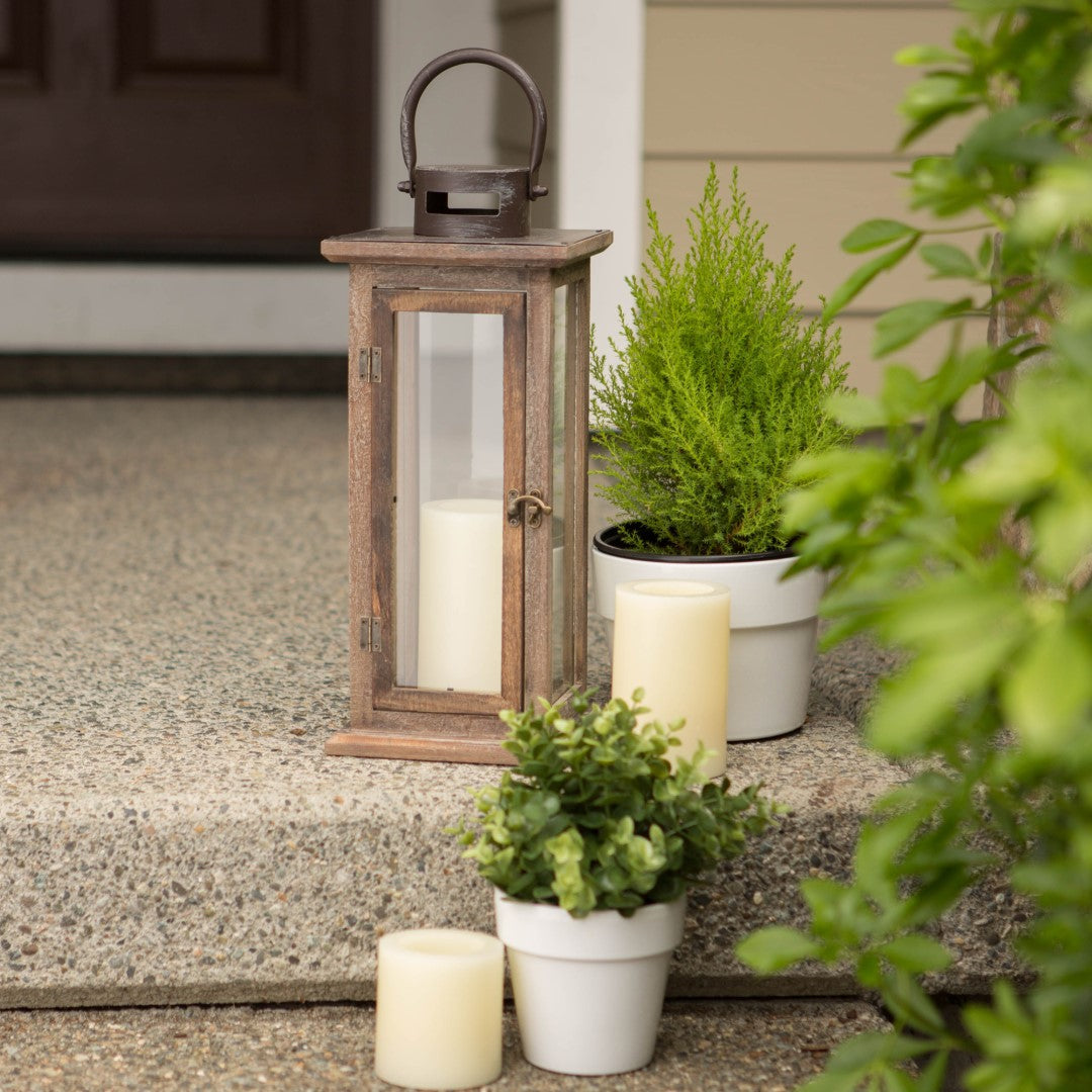 Lodge Wooden Lantern 