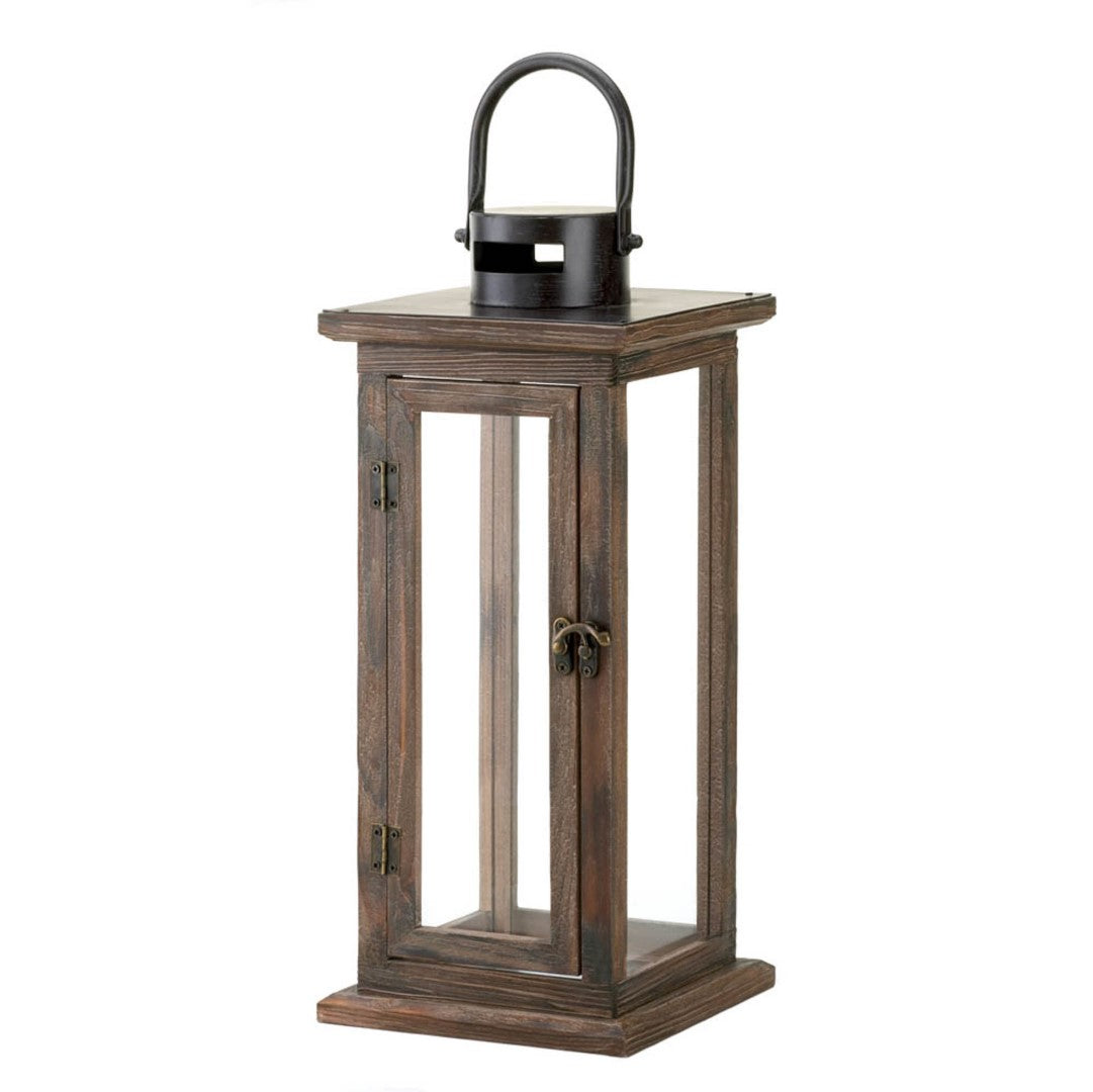 Lodge Wooden Lantern 