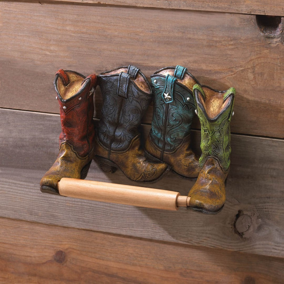 Cowboy Boots Toilet Paper Holder 