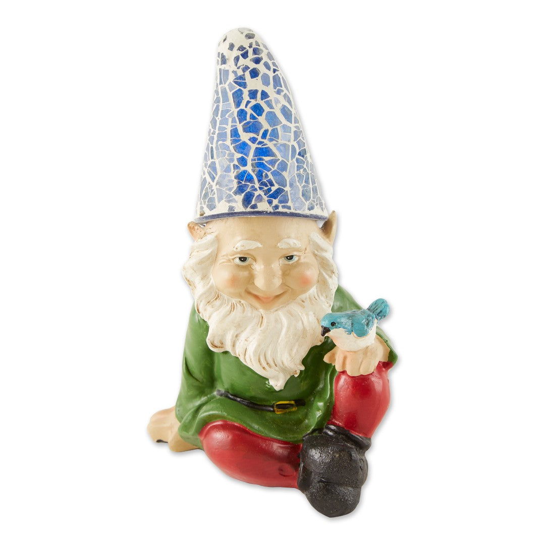 Cheery Gnome Solar Statue 